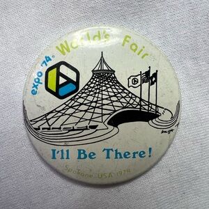 Expo '74 World's Fair Button antique